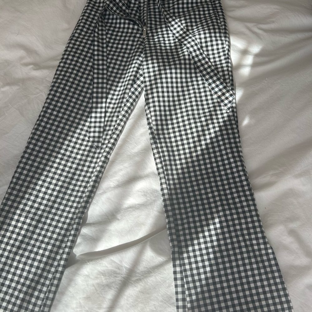 Black and White Gingham Pants